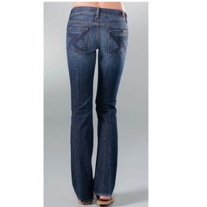 {7FAM} Flynt Slim Bootcut Jeans, Size 25
